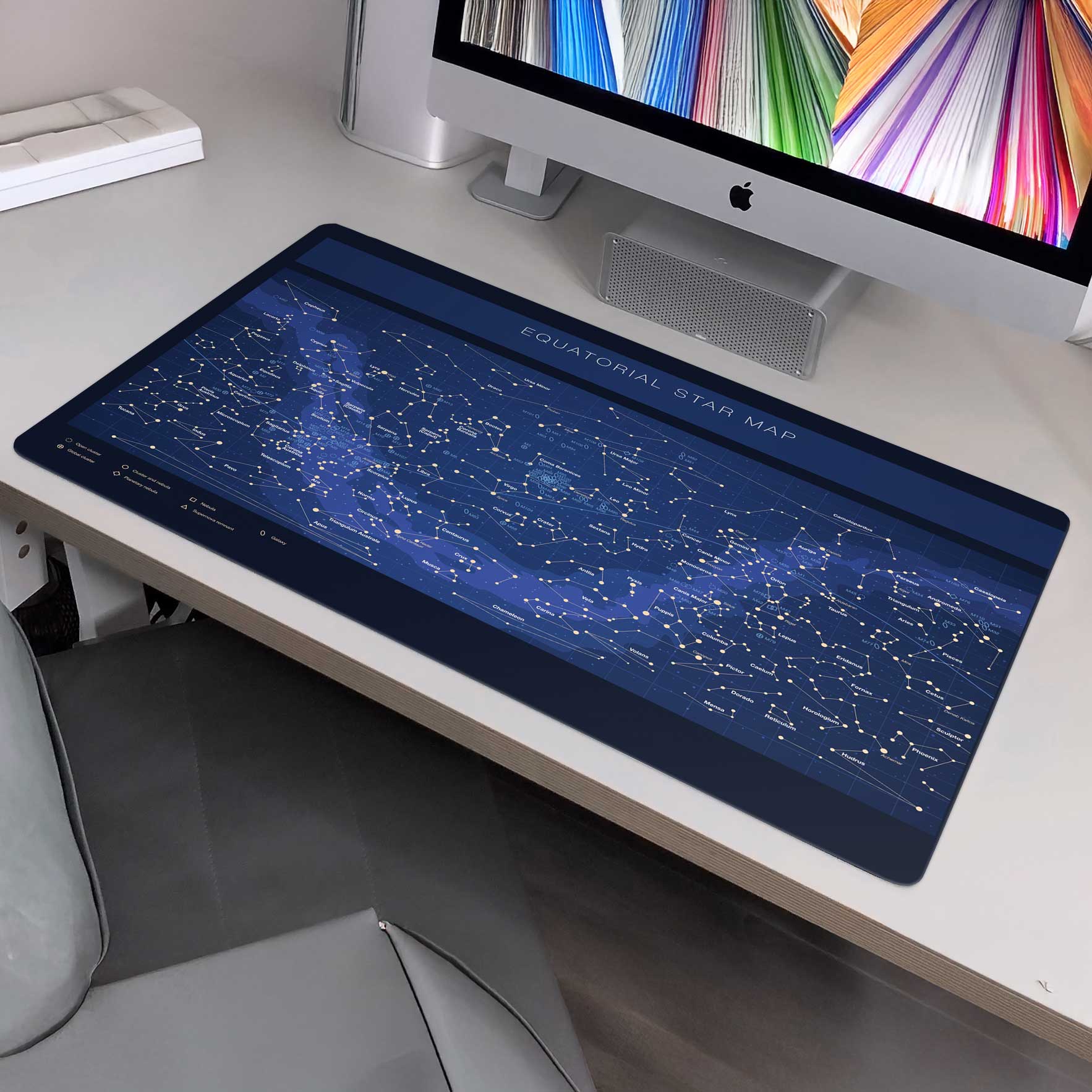 Equatorial Star Map Gaming Mat